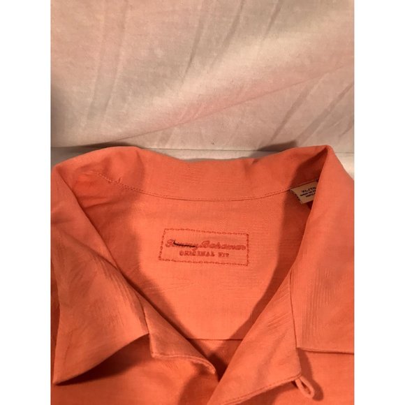 Tommy Bahama Button Up Mens sz XL Orange - Picture 3 of 6